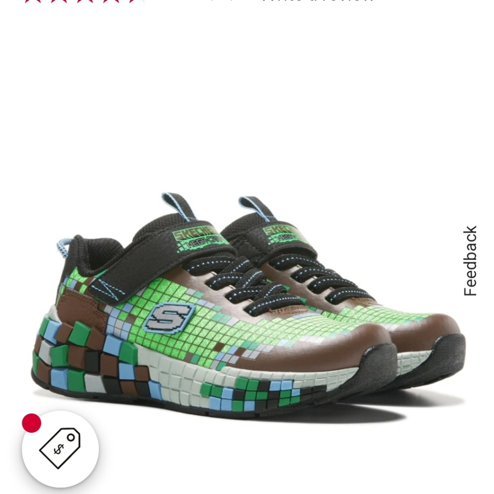 Skechers Kids' Black and Green Shoes